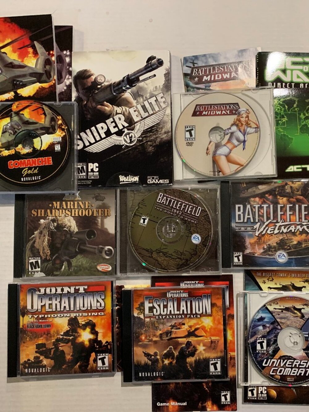11 PC War Games - Battlefield, Comanche, Joint Operations, Sniper Elite, etc